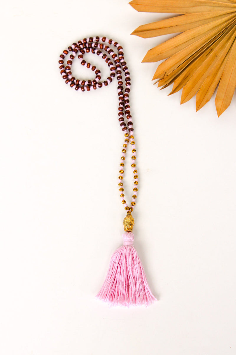 Cotton Buddha Tassel Necklace | Shop Bali Queen