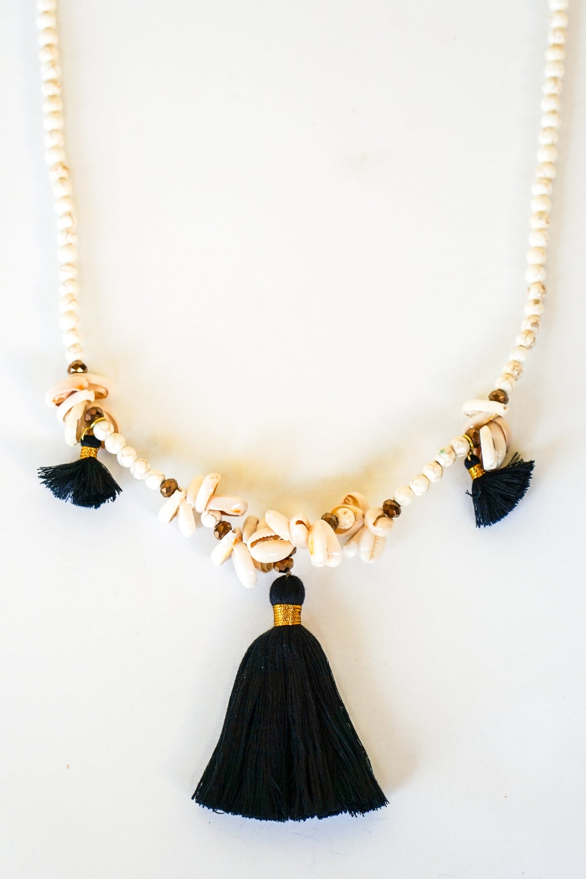 Tri Crystal Cowrie Necklace | Shop Coco Rose Boutique Beach & Resort Wear