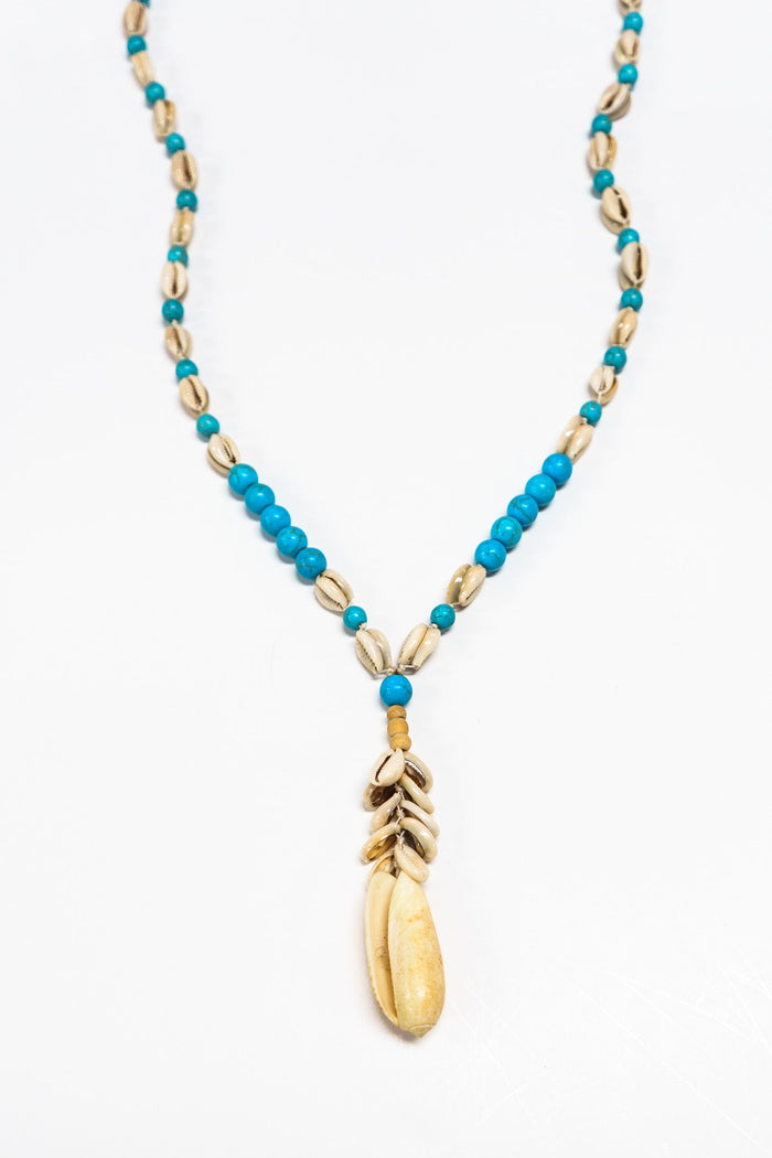 Azure Cowrie Shell Necklace | Shop Bali Queen
