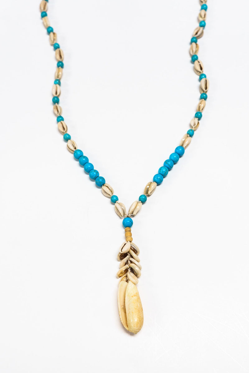 Azure Cowrie Shell Necklace | Shop Bali Queen