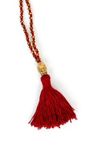 Cotton Buddha Tassel Necklace | Shop Bali Queen