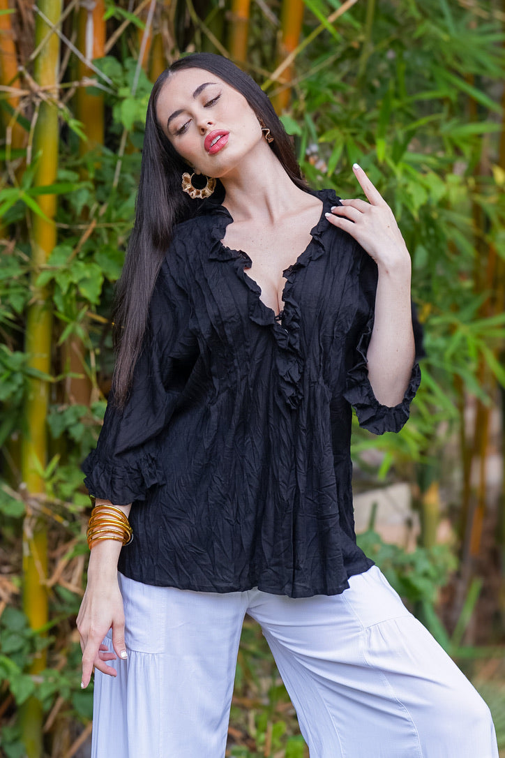 Summer Poet Blouse | Shop Coco Rose Boutique Beach & Resort Wear