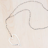 Sm Hammered Open Heart Alloy Necklace | Shop Bali Queen