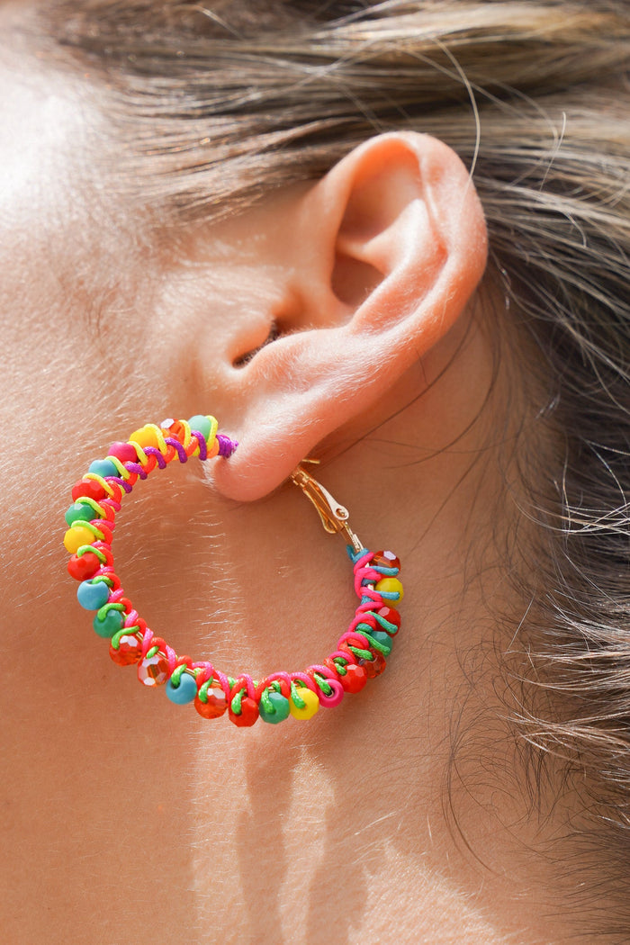 Madonna Braided Hoop Earrings | Shop Bali Queen