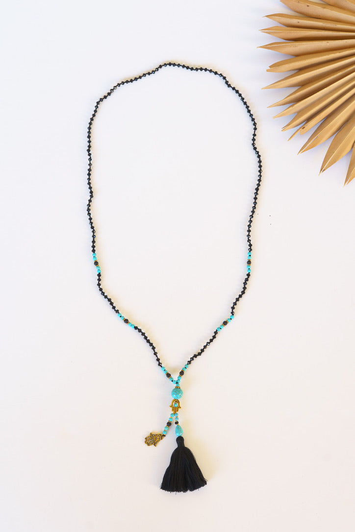 Lava Stone Hamsa Necklace | Shop Coco Rose Boutique Beach & Resort Wear