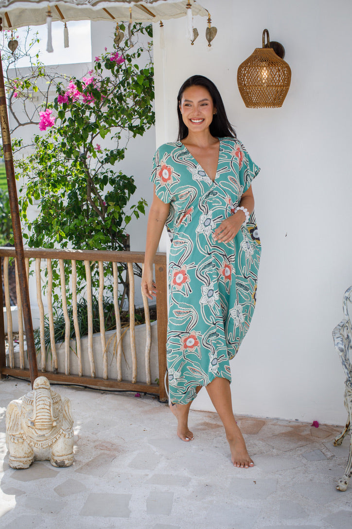 Tiger Lily Long Caftan | Shop Coco Rose Boutique Beach & Resort Wear