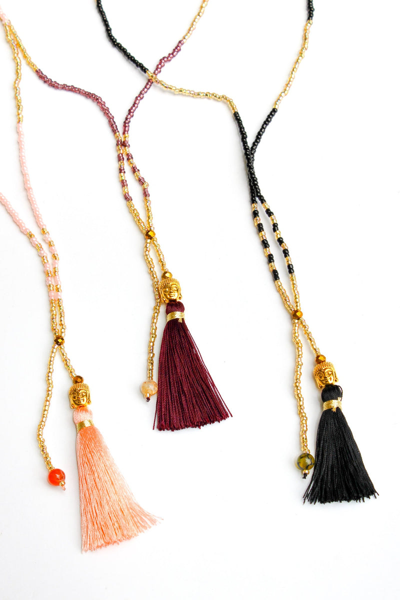 Happy Buddha Tassel Necklace | Shop Bali Queen