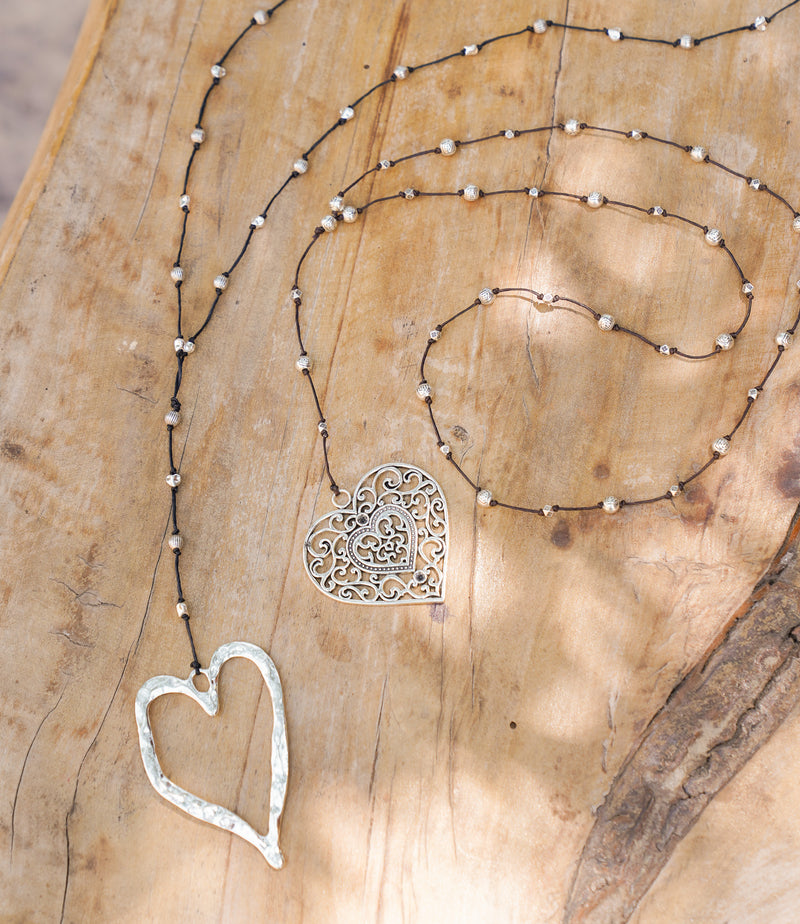 Filigree Heart Alloy Necklace | Shop Coco Rose Boutique Beach & Resort Wear