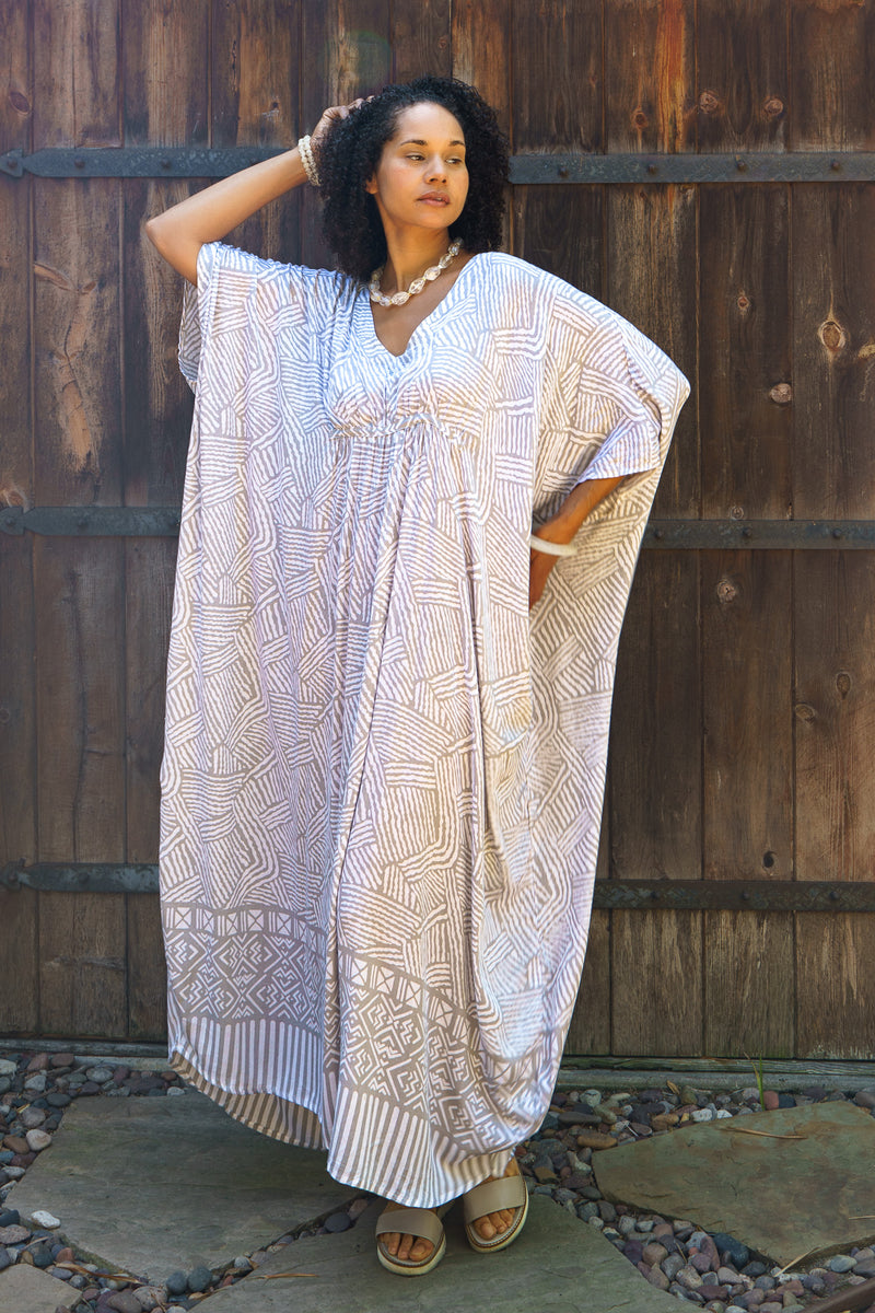 long caftan dress for ladies Plus Size African Kaftan Dress for Women | Full Length Loose Fit Caftan with pockets