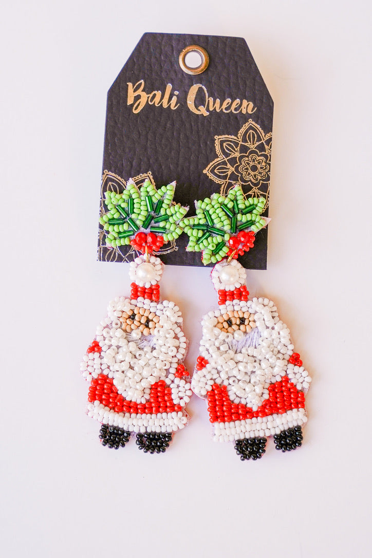 Holiday-licious Santa Earring | Shop Bali Queen