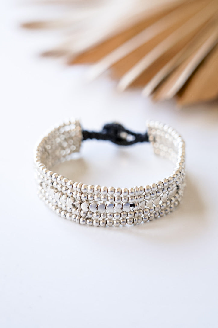 Woven Heart Premium Alloy Bracelet | Shop Coco Rose Boutique Beach & Resort Wear