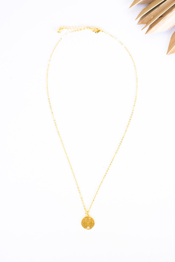 Little Lotus Necklace | Shop Coco Rose Boutique Beach & Resort Wear