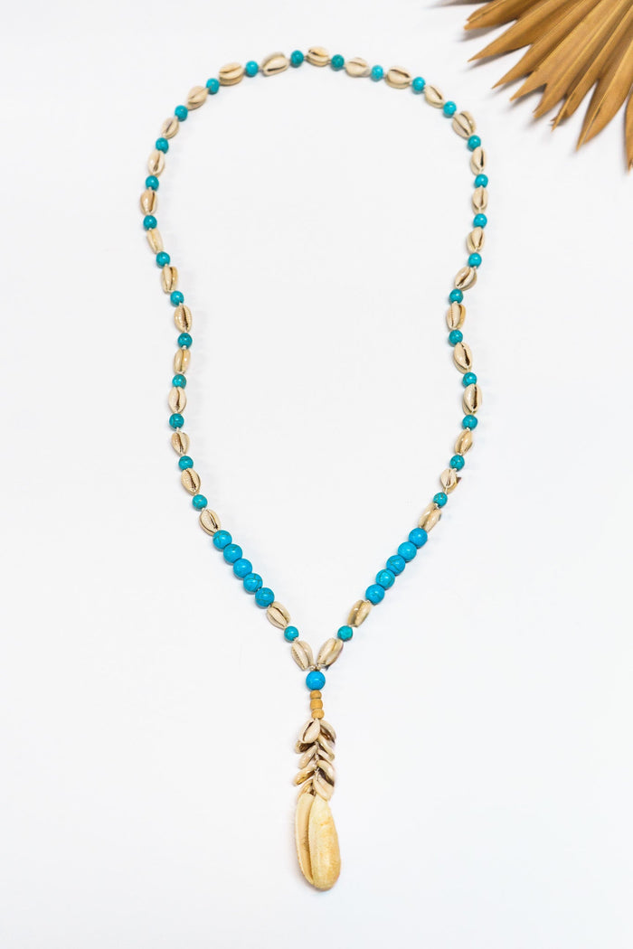 Azure Cowrie Shell Necklace | Shop Bali Queen