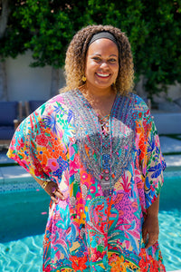 Bombay Jeweled Short Caftan | Shop Coco Rose Boutique Beach & Resort Wear