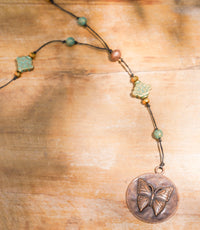 Copper Butterfly Alloy Necklace | Shop Bali Queen