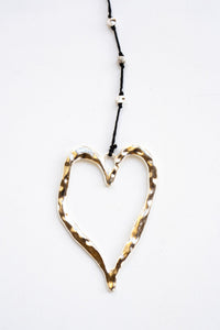 Sm Hammered Open Heart Alloy Necklace | Shop Bali Queen