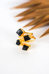Dasha Onyx Wrap Ring | Shop Bali Queen