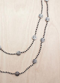 Arabesque Disc Layering Alloy Necklace | Shop Bali Queen