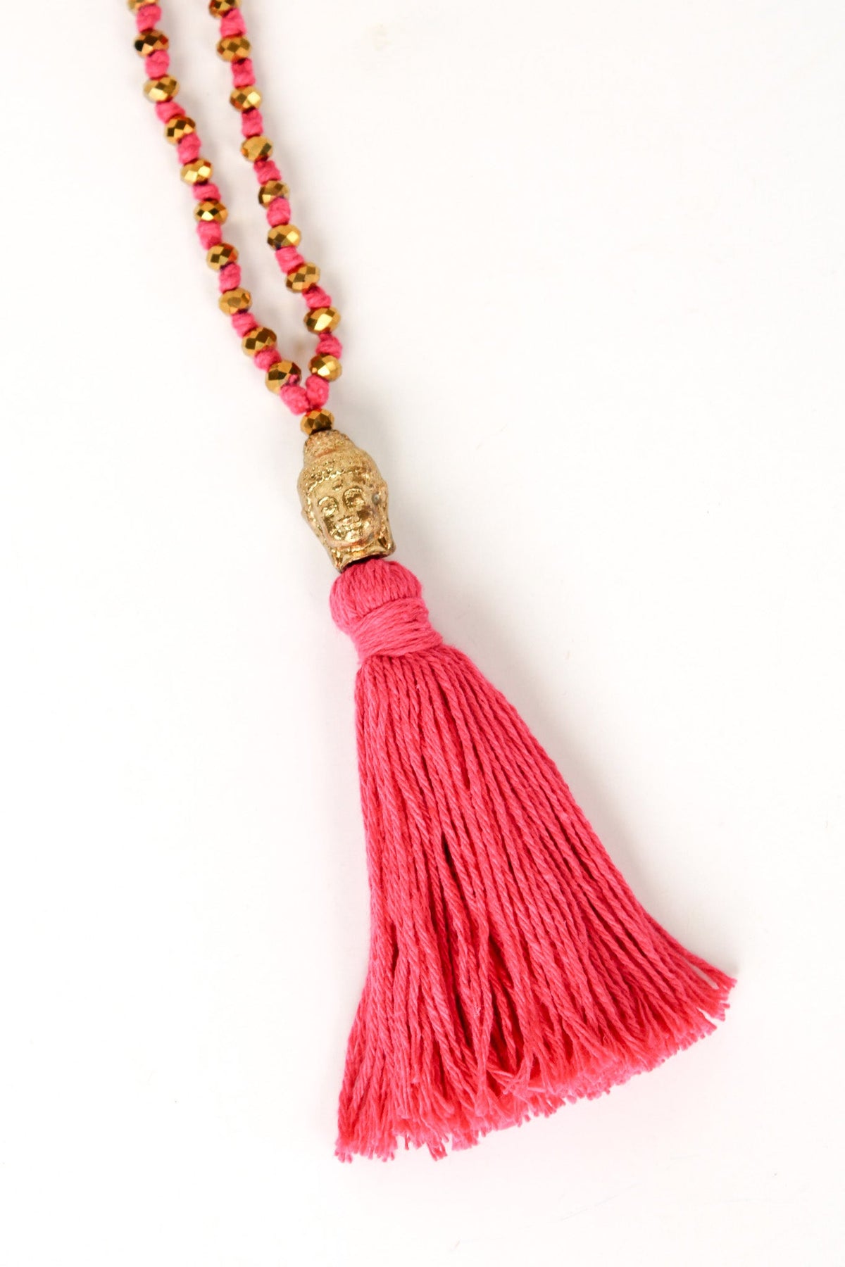 Cotton Buddha Tassel Necklace | Shop Bali Queen