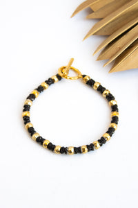 Hammered Ball Gold Alloy SS Bracelet #1 | Shop Coco Rose Boutique Beach & Resort Wear