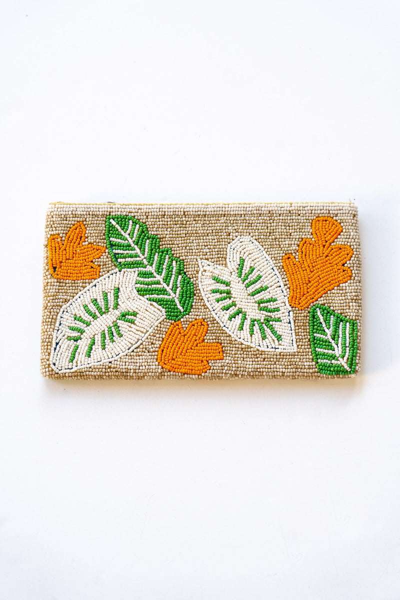 Autumn Foliage Large Beaded Clutch | Shop Coco Rose Boutique Beach & Resort Wear