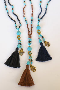 Lava Stone Hamsa Necklace | Shop Coco Rose Boutique Beach & Resort Wear