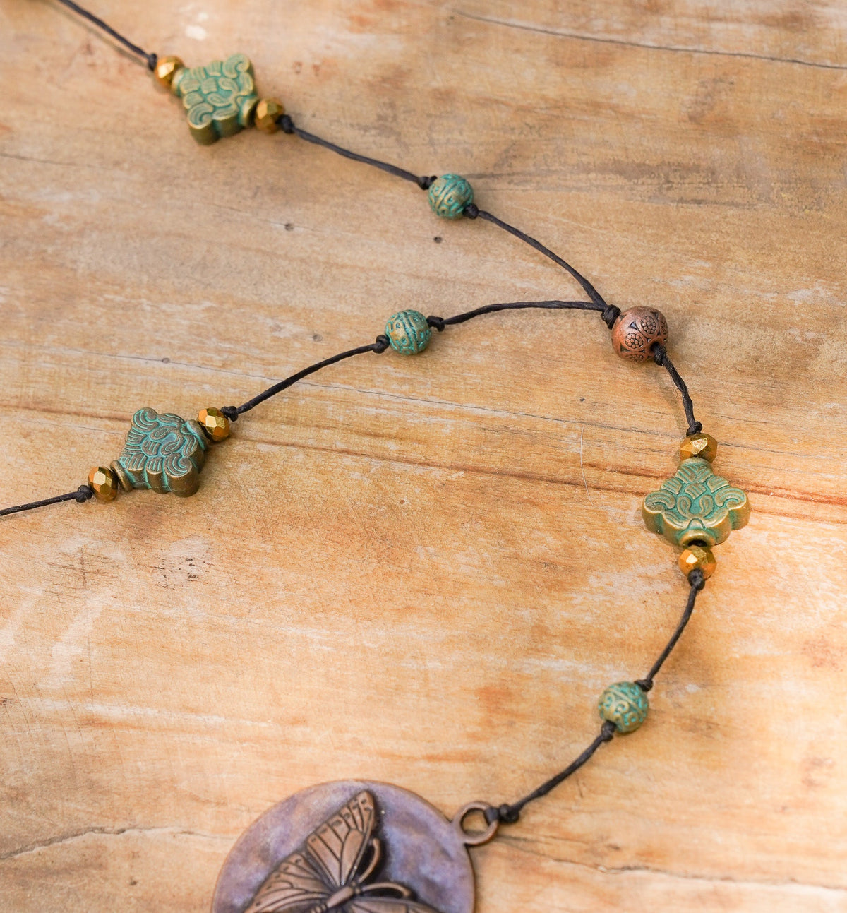 Copper Butterfly Alloy Necklace | Shop Bali Queen