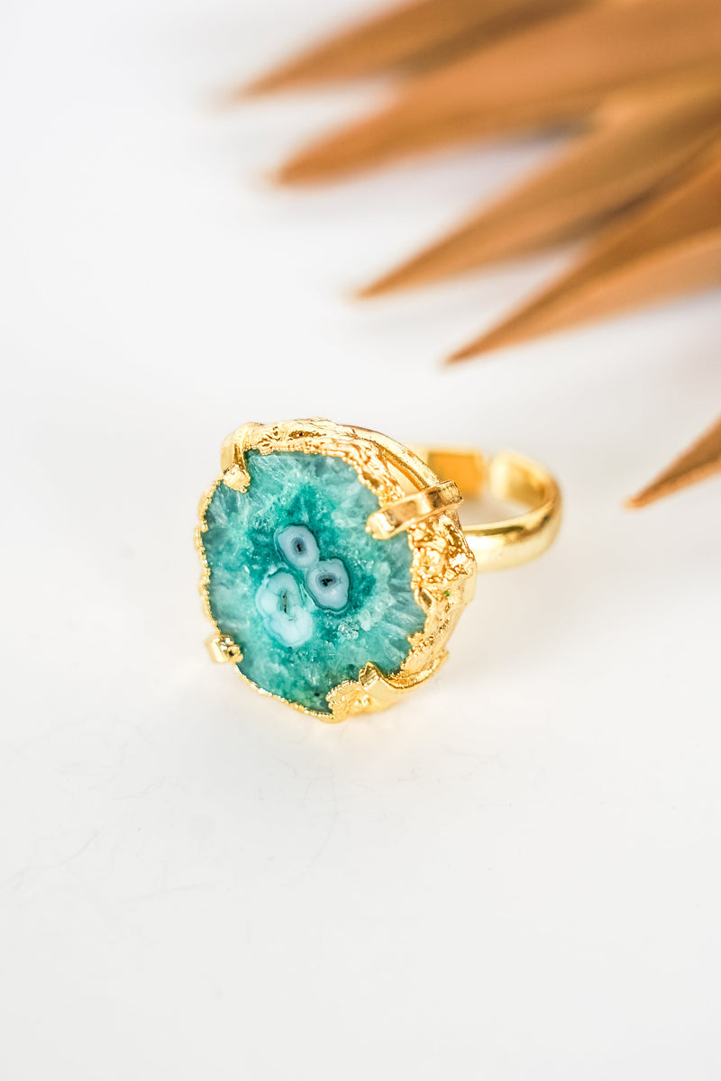 Dasha Solar Quartz Ring | Shop Bali Queen