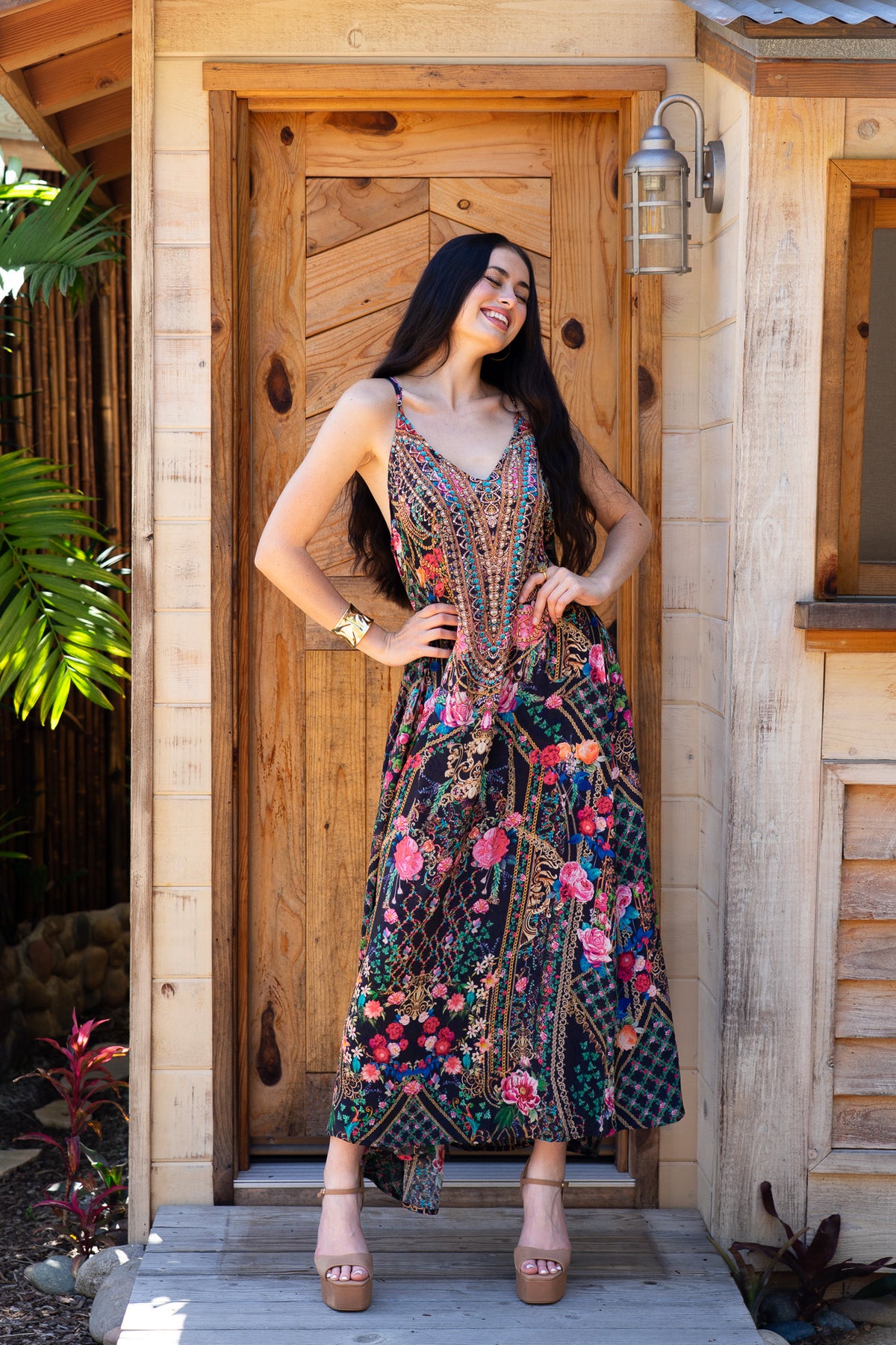 Bombay Tank Maxi | Vacation Ready Maxi Dresses Boho Chic Styles | Coco Rose One Size / Royal Bazaar / Viscose Silk Bombay Tank Maxi | Vacation Ready Maxi Dresses Boho Chic Styles | Coco Rose One Size / Royal Bazaar / Viscose Silk