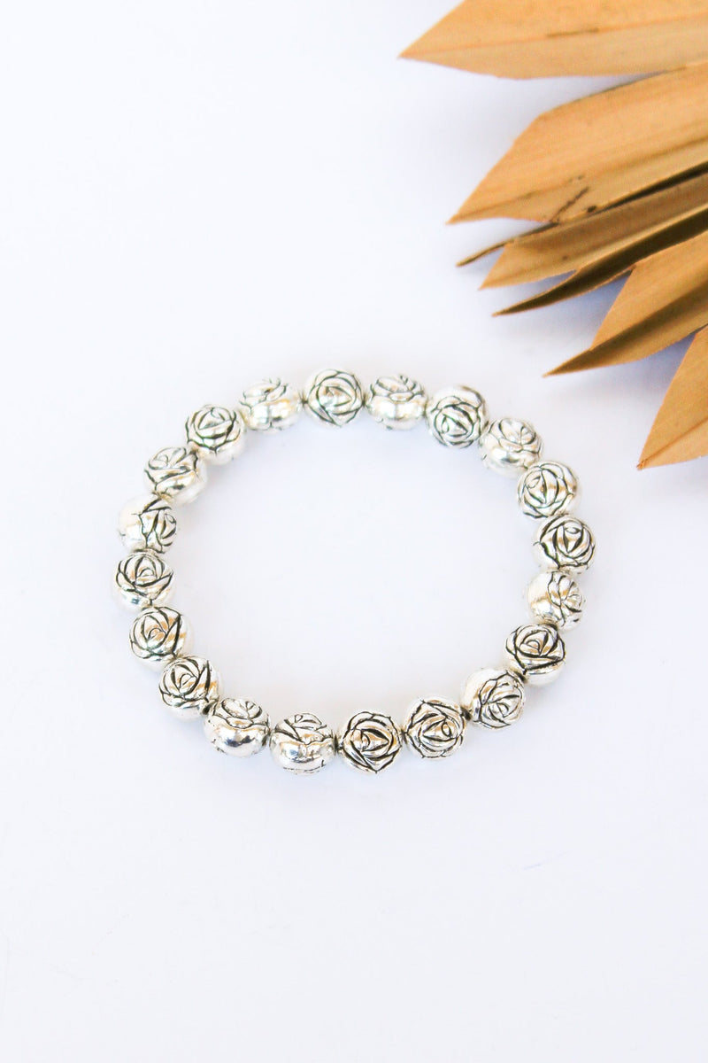 Rosebud Alloy Stretch Bracelet #99 | Shop Bali Queen