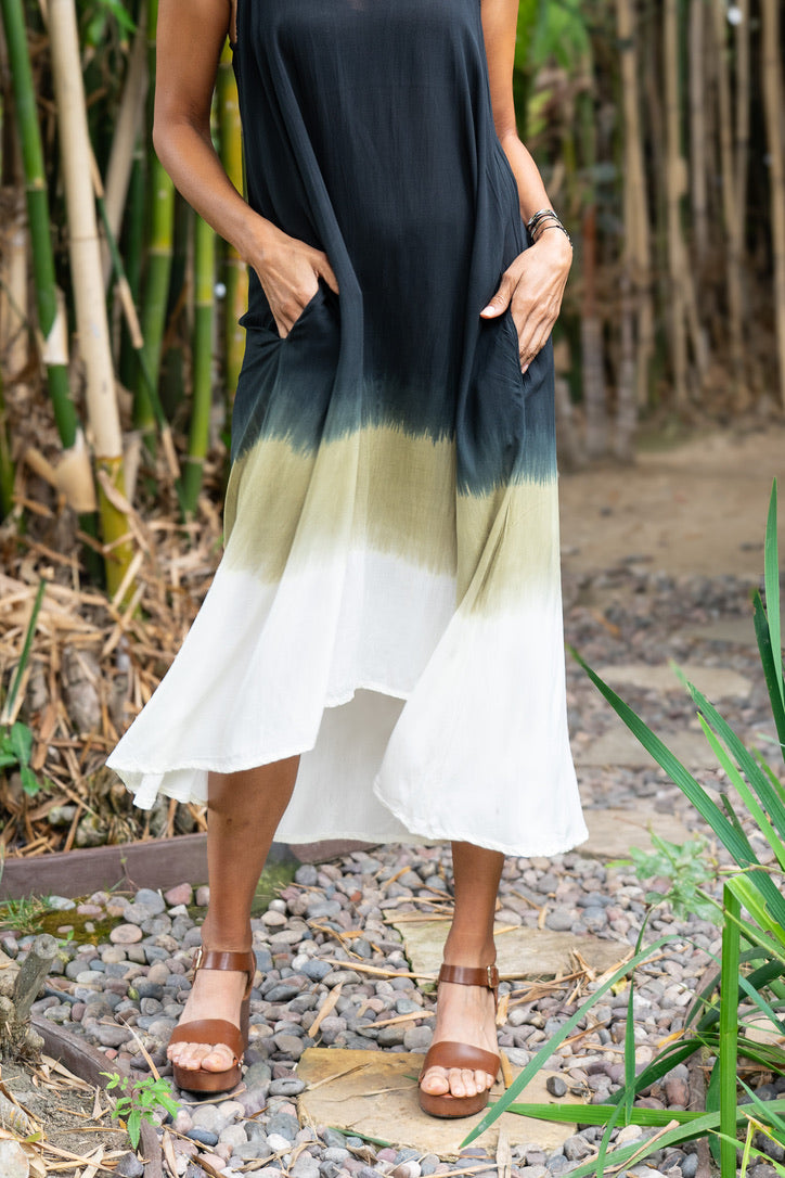 beach high low dress Boho Floral High Low Maxi Dress