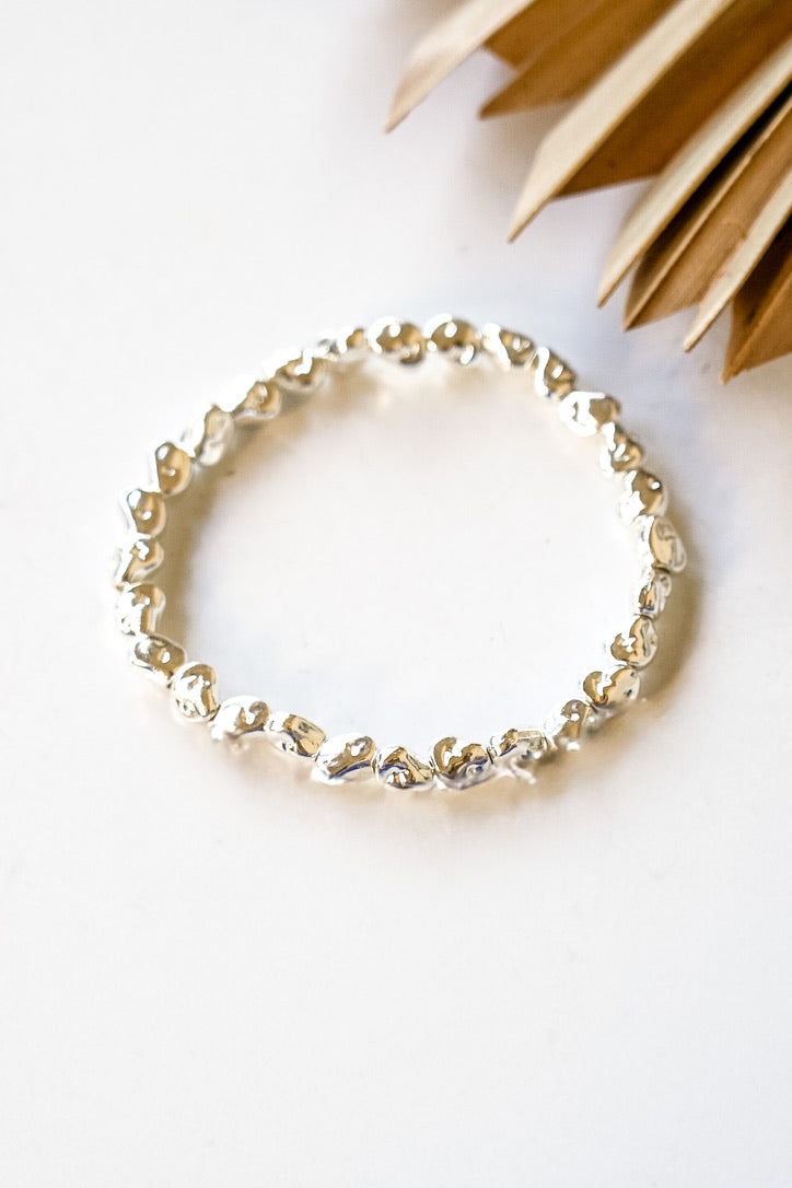 Small Nugget Alloy Stretch Bracelet #24 | Shop Bali Queen