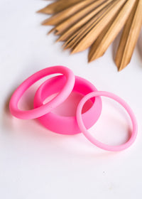 Hot Pink Resin Bangles | Shop Coco Rose Boutique Beach & Resort Wear