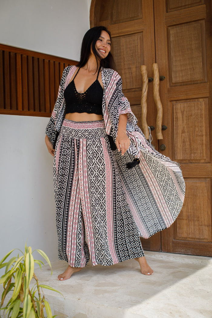 Sumatra Tassel Kimono | Shop Coco Rose Boutique Beach & Resort Wear