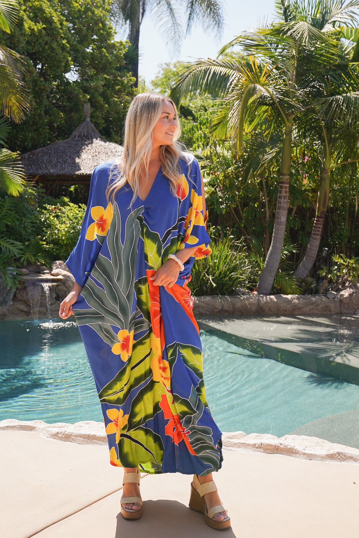 Hanalei Open Shoulder Caftan | Shop Coco Rose Boutique Beach & Resort Wear