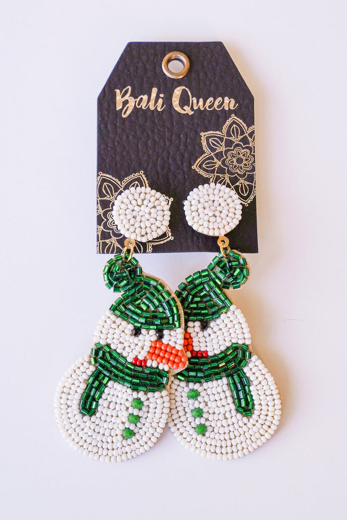 Holiday-licious Snowman Earring | Shop Bali Queen