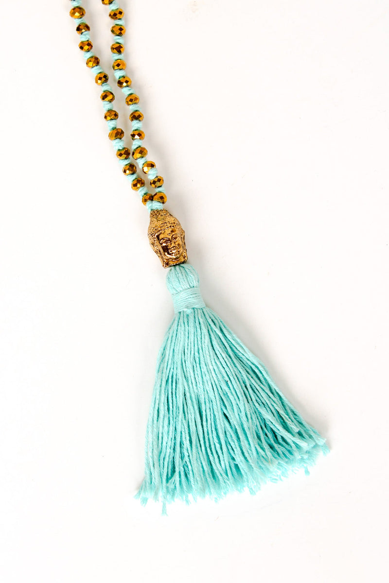 Cotton Buddha Tassel Necklace | Shop Bali Queen