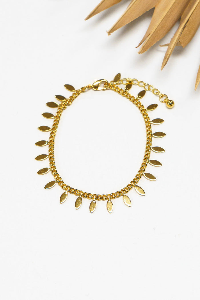 Little Leaf Gold Bracelet | Shop Bali Queen
