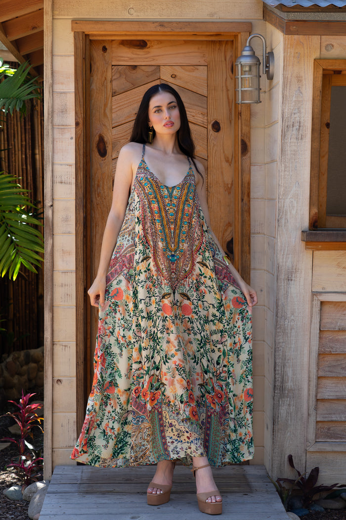 boho chic dresses for women Mia and sheer lace peeks through on the sleeves Lunette Boho Chic Wedding Engagement