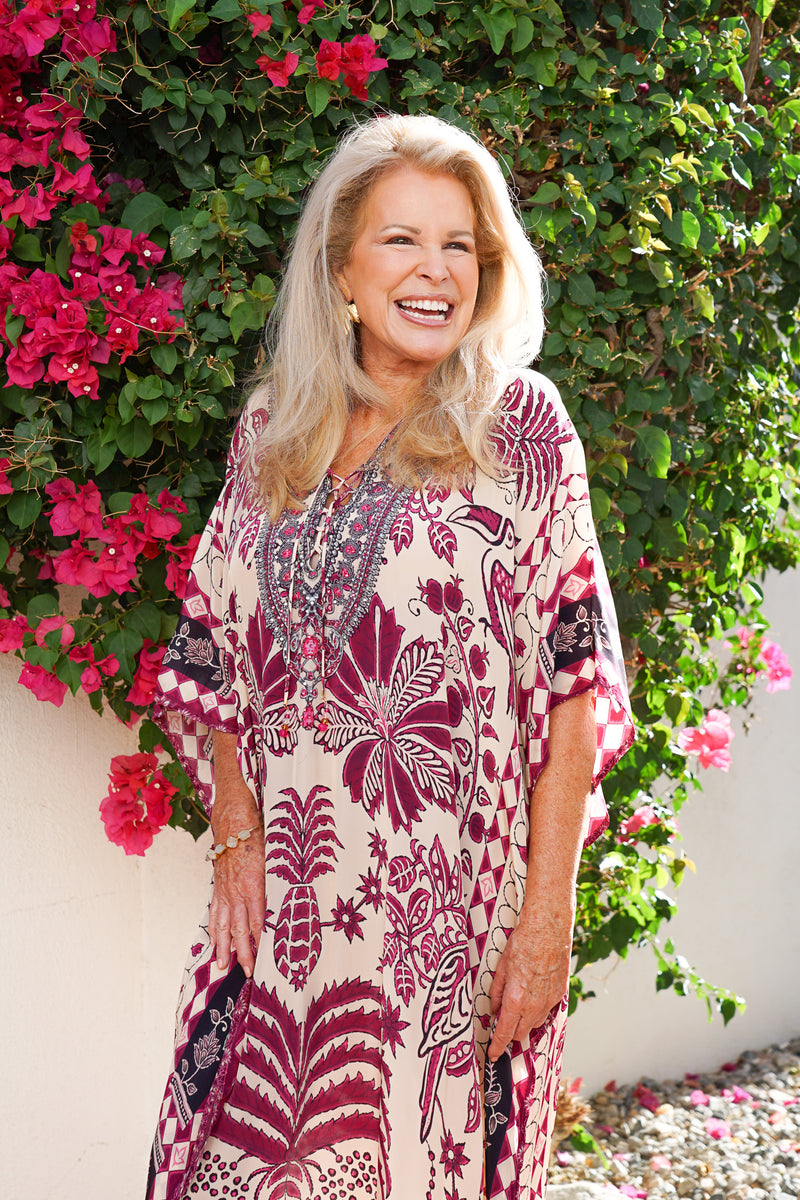 Bombay Jeweled Long Caftan | Elegant Long Caftans – Luxury Resort & Beach Styles