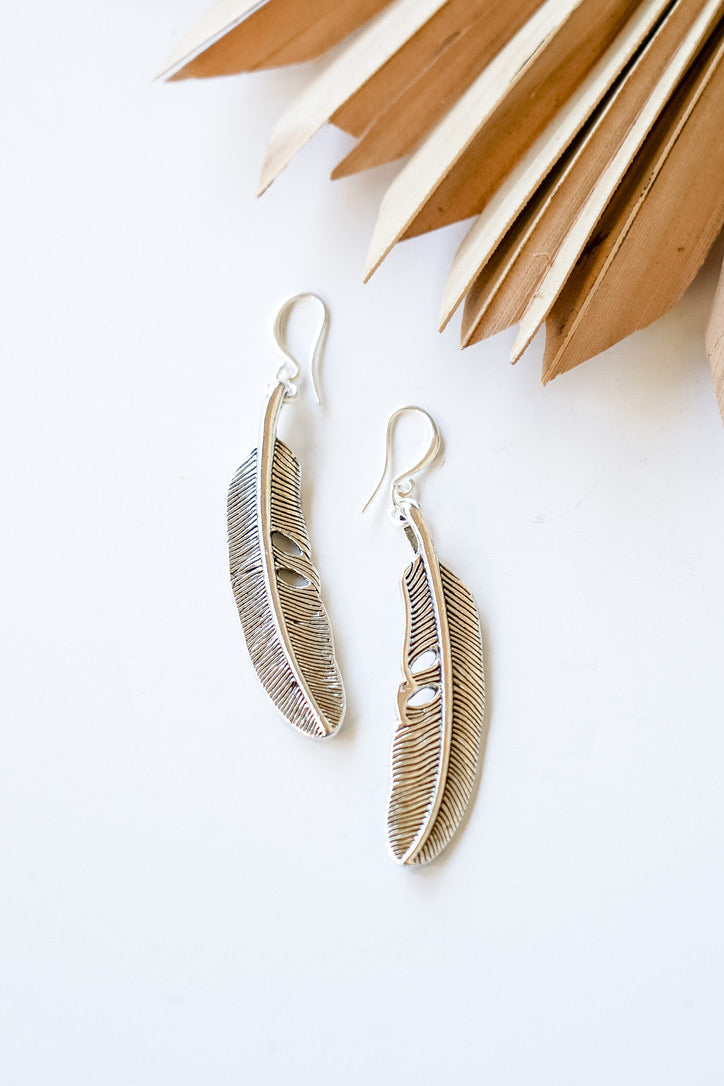 Tail feather Alloy Earrings | Shop Bali Queen