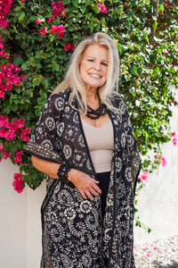 Boho Blossom Long Kimono | Shop Coco Rose Boutique Beach & Resort Wear