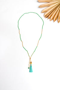 Happy Hamsa Tassel Necklace | Shop Bali Queen