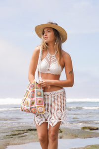 Surfy Crochet Halter Top