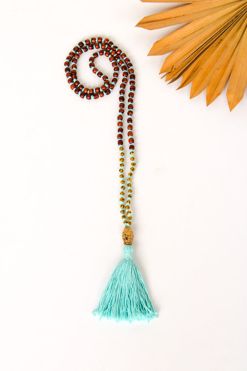 Cotton Buddha Tassel Necklace | Shop Bali Queen