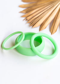 Neon Green Resin Bangles | Shop Coco Rose Boutique Beach & Resort Wear