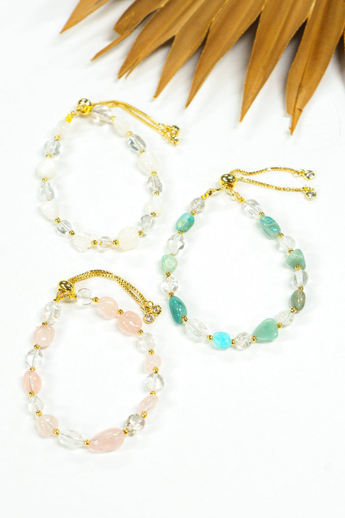 Beach Pebbles Stone & Crystal Bracelet | Shop Coco Rose Boutique Beach & Resort Wear
