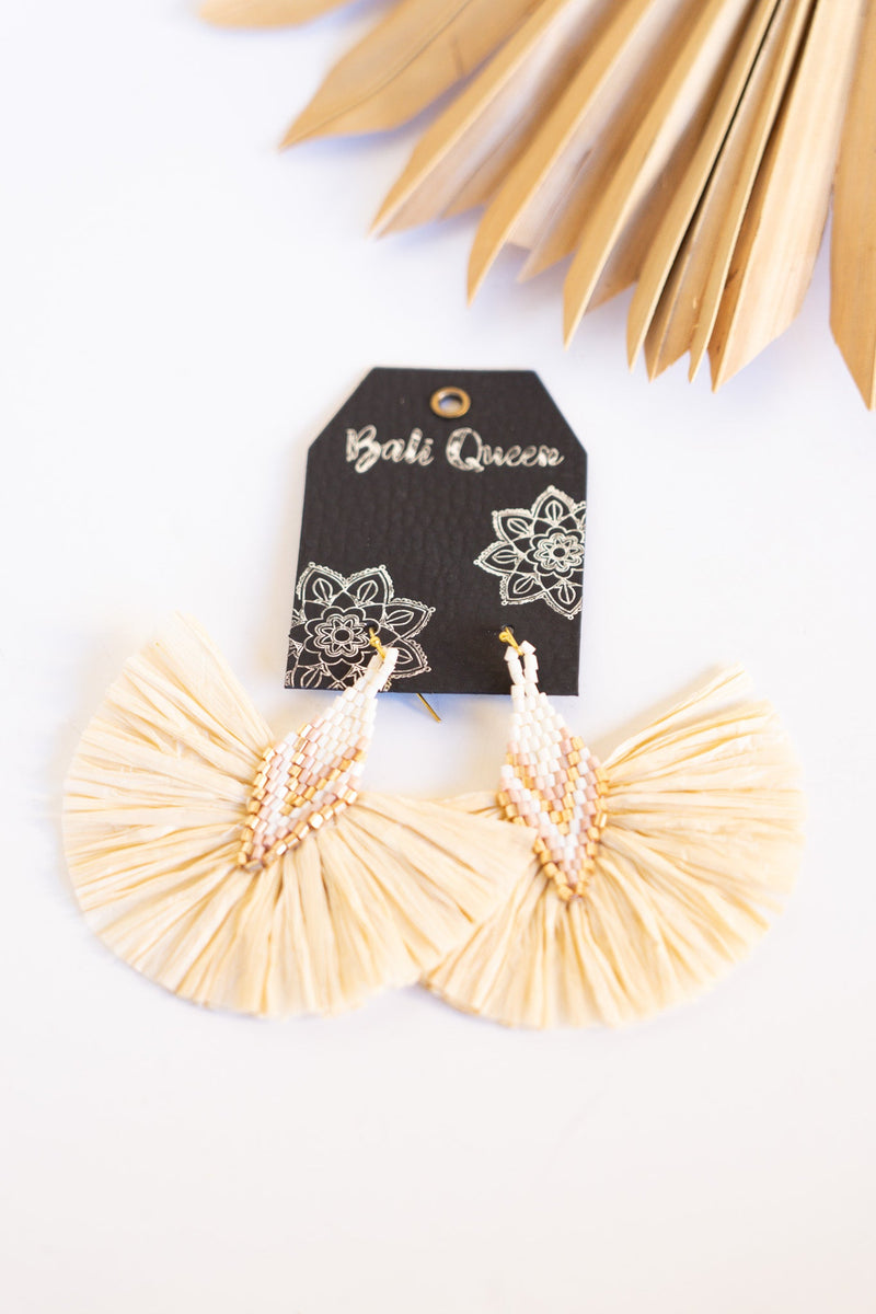 Cleo Raffia Earring | Shop Bali Queen