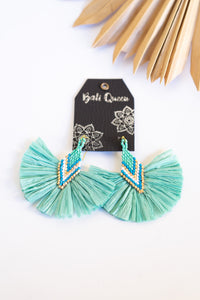 Cleo Raffia Earring | Shop Bali Queen