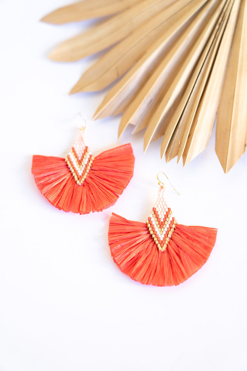 Cleo Raffia Earring | Shop Bali Queen